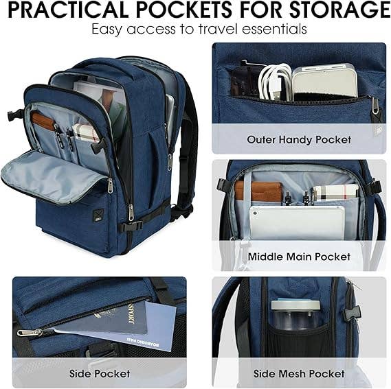 wandf - Wholesale Backpack - Unisex - WANDF Ryanair Underseat Backpack - Wet Pocket, 17"Laptop 10