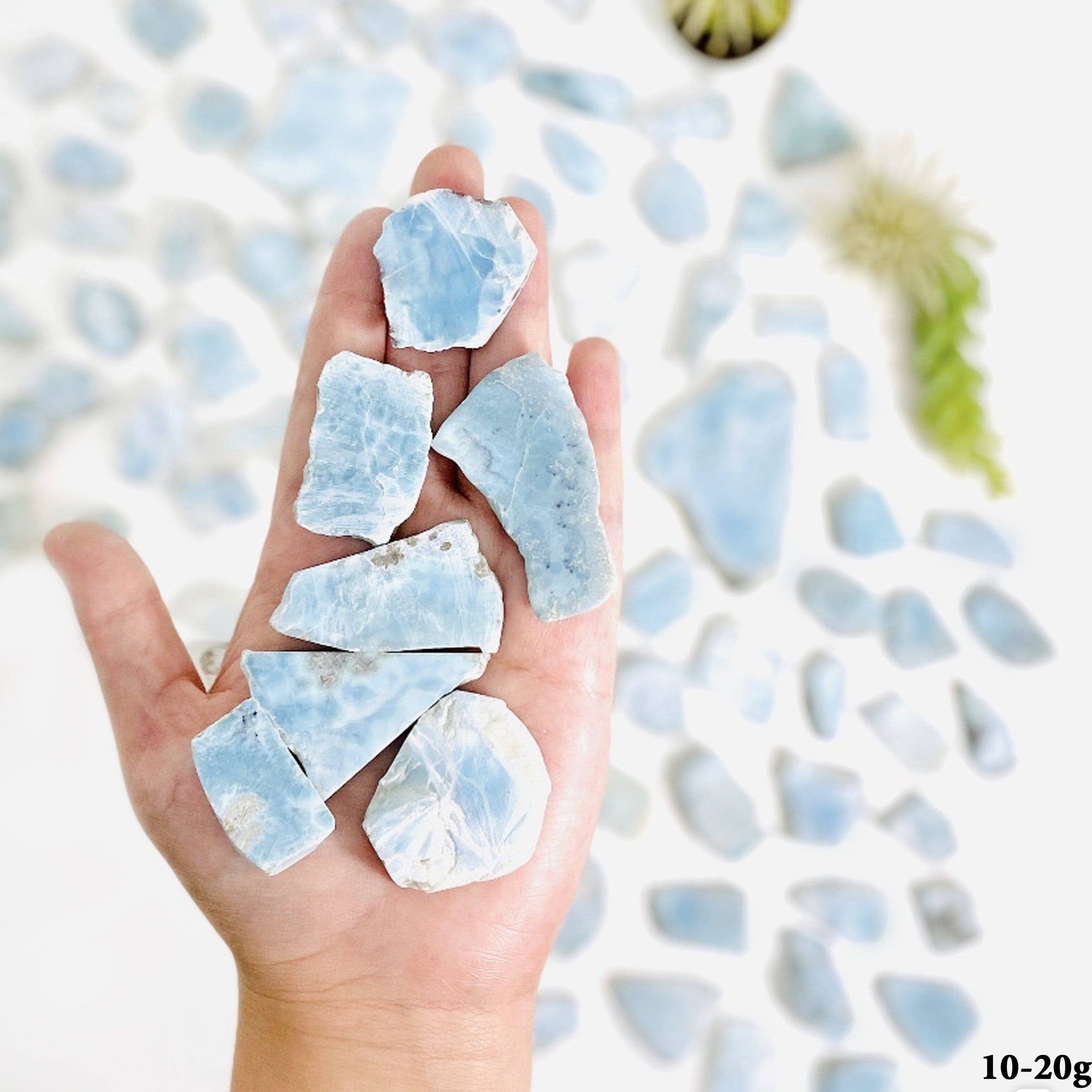 Rock Paradise - Wholesale Spiritual Stone/Crystal - Larimar Freeformed Crystal Cabochons - By Weight (RK24)4