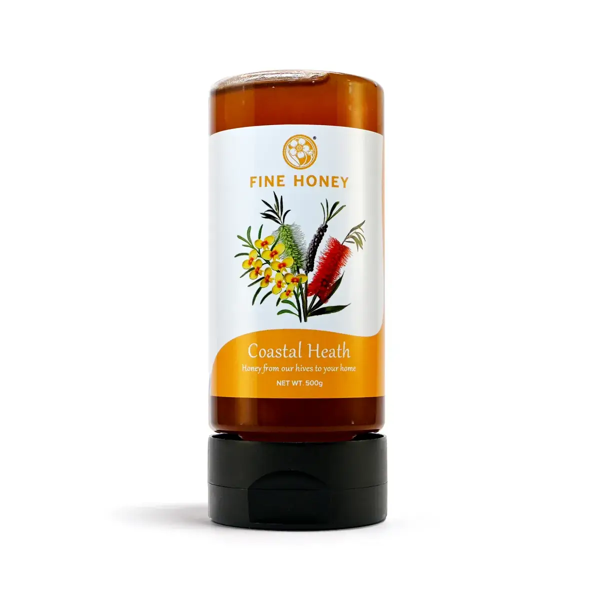 Australia's Manuka - Wholesale Honey - Fine Honey Coastal Heath 340g & 500g Squeeze Bottles1