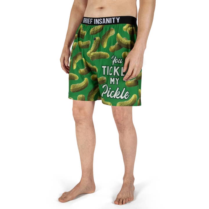 BRIEF INSANITY - Wholesale Underwear - Men's - You Tickle My Pickle Boxer