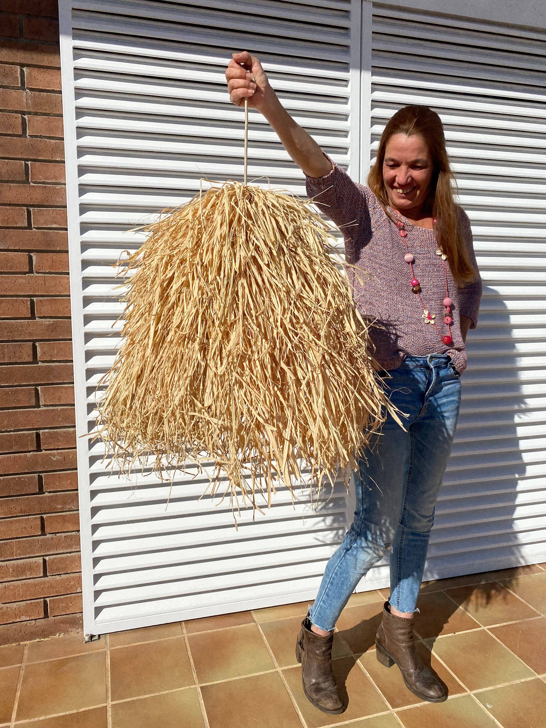 Geometrik Design - Wholesale Wall Stone - Modern Natural Raffia Ceiling Lamp6