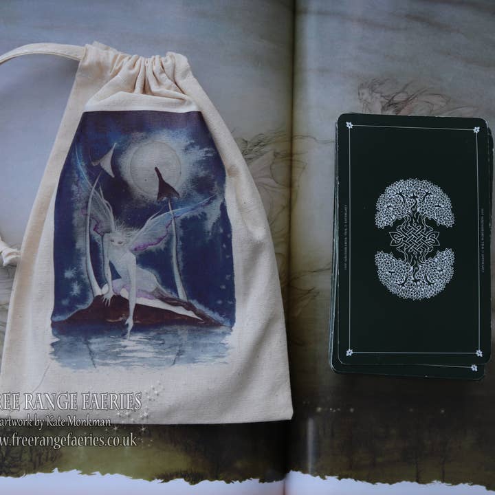 FreeRangeFaeries - Wholesale Pouch - Women's - Moonlight Wish Tarot Pouch2