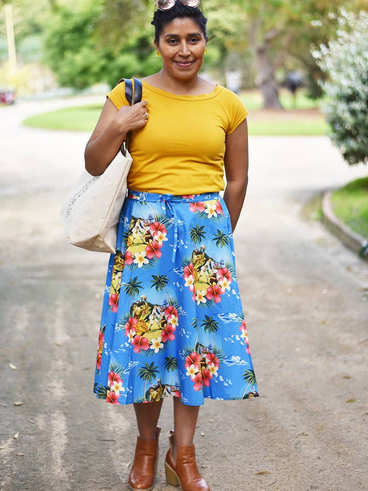 Cooked Hawaiian Wraparound Skirt for wholesale by Cooked Concepts