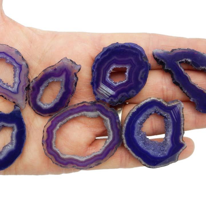 Rock Paradise – Engroshandel Spirituelle sten og krystaller – Krystal Druzy agatskiver med naturligt Druzy Center7