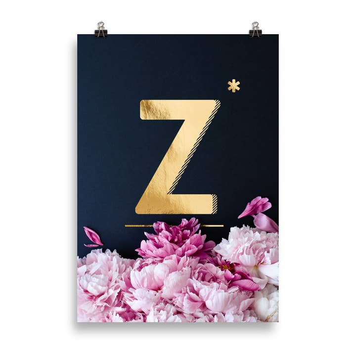 Peonías ABC | Letra Z para venta al por mayor de HEARTMADE Prints