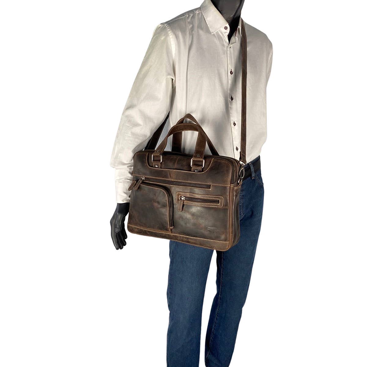 Arrigo – Großhandel Laptoptasche – Unisex – Arrigo Buffalo-Leder Aktentasche für Laptop 15,6 Zoll – 3 Farben12