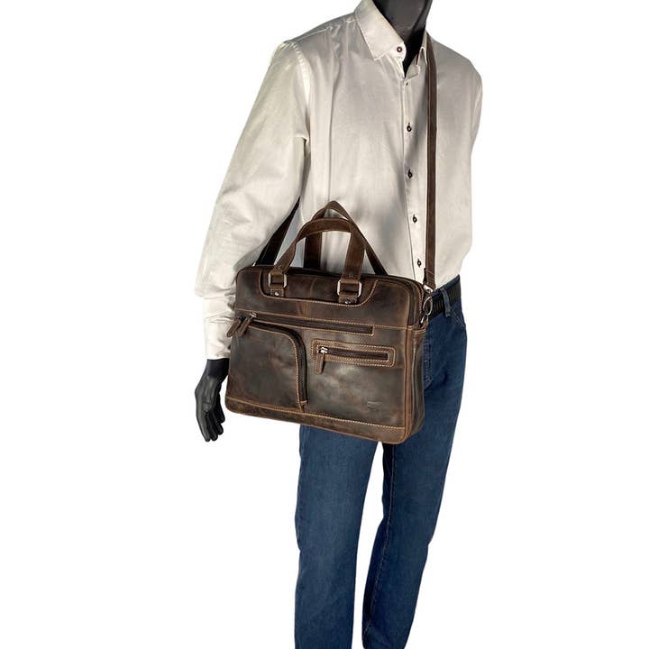 Arrigo – Großhandel Laptoptasche – Unisex – Arrigo Buffalo-Leder Aktentasche für Laptop 15,6 Zoll – 3 Farben12