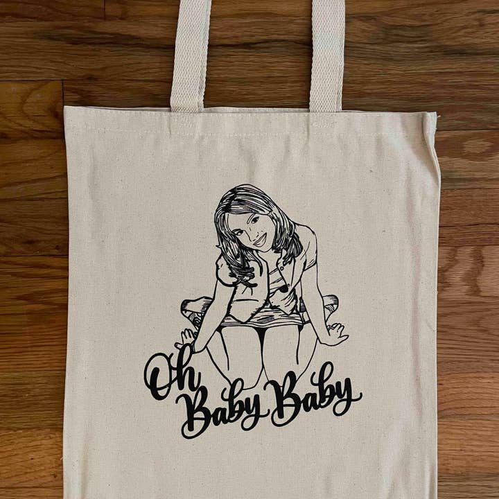 Oh Baby Baby Cotton Tote Bag for wholesale by BOBBYK