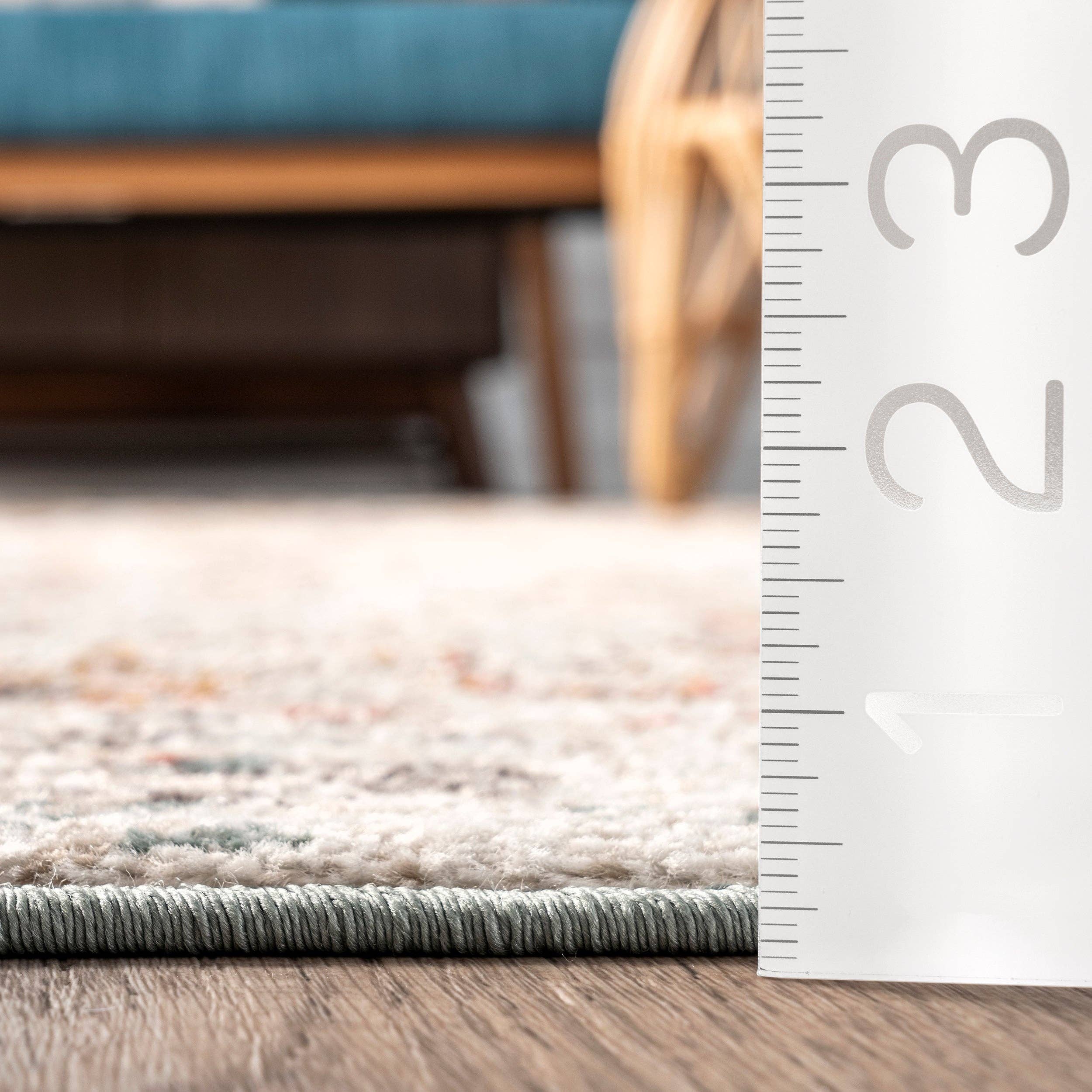 Beige Lenore Vintage Floral Area Rug for wholesale on Faire1