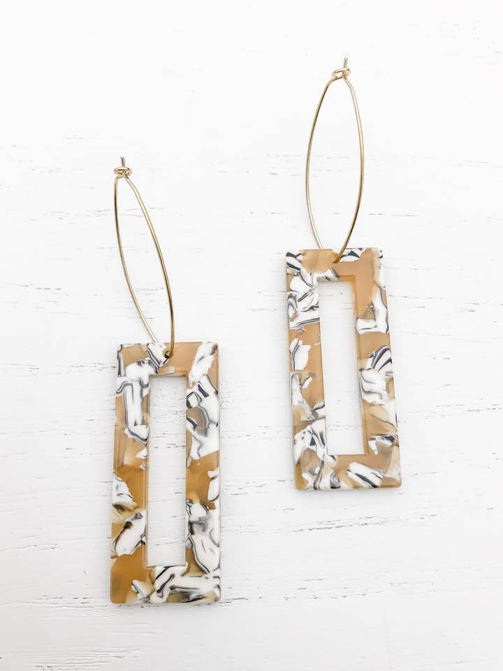 The Marissa - Pendientes de tortuga de mostaza para venta al por mayor de Stoll & Heart