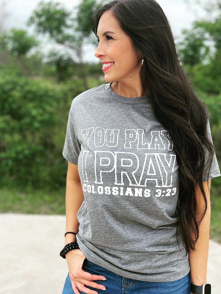 Varsity T-shirt | Christian Sports Apparel | GameDay for wholesale by You Play I Pray