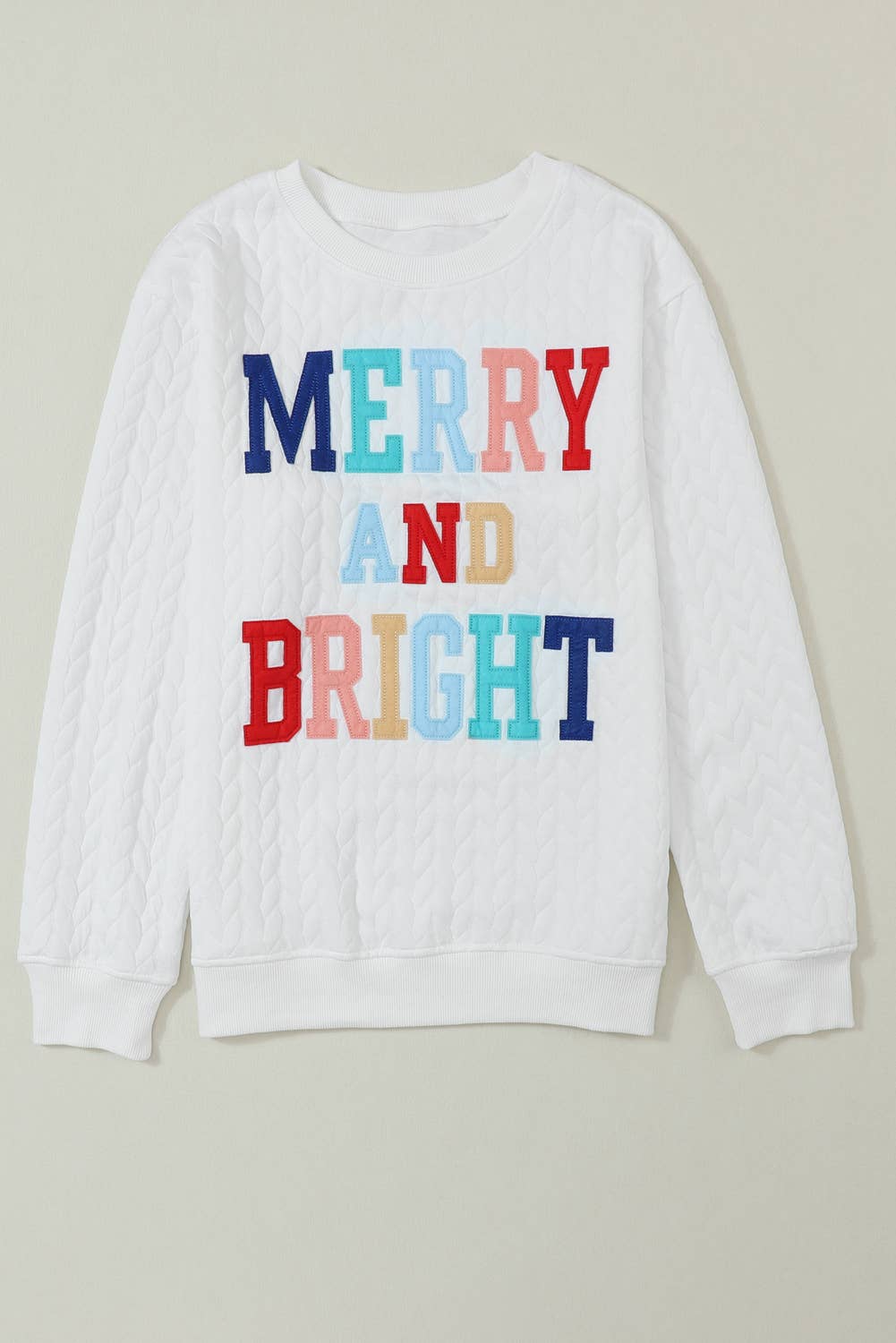 Babs + Birdie - Vendita all'ingrosso Felpa stampata - Donna - Felpa pullover in maglia a trecce Merry And Bright4