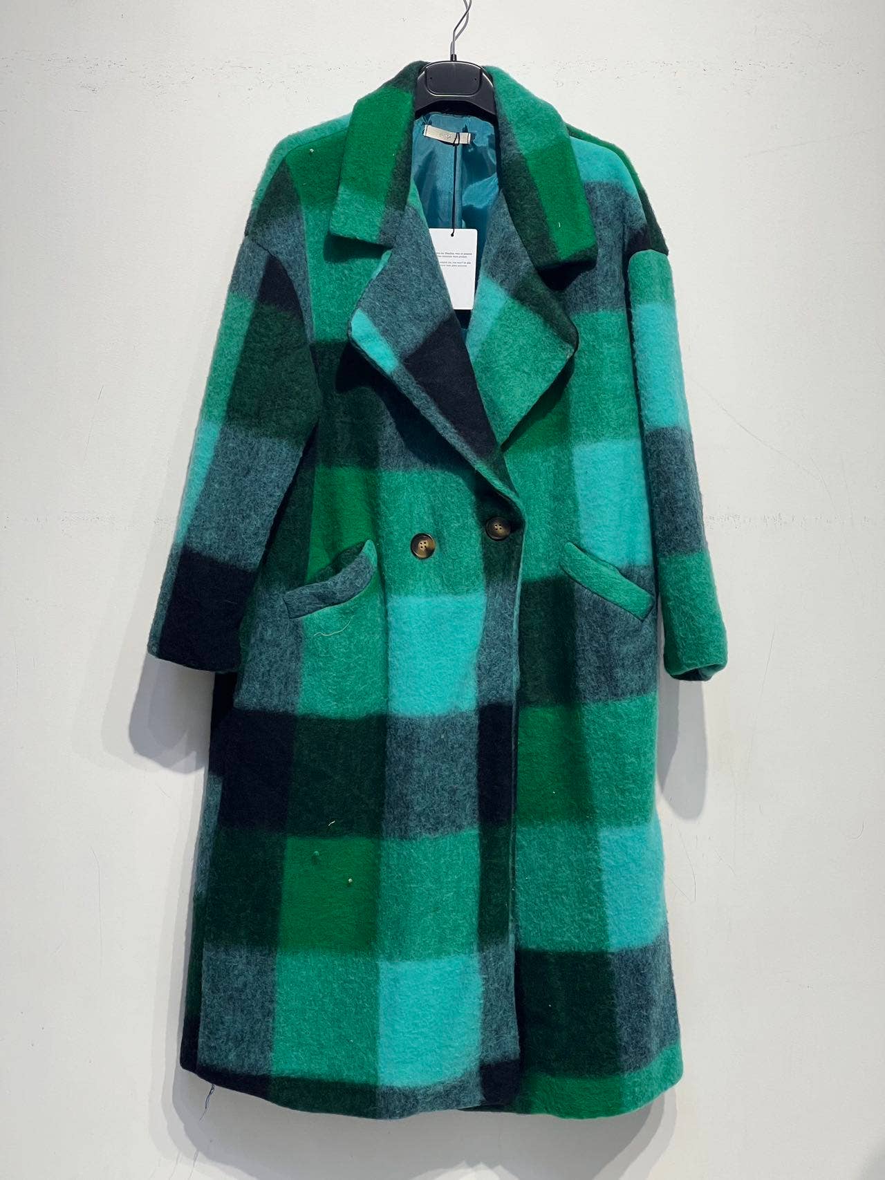 NOELINE - Wholesale Coat - Women's - Plaid wool coat 60705-58
