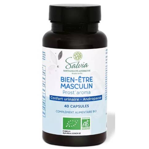 Prost'aroma - 40 cápsulas - Orgânico - Andropausa por atacado de Salvia