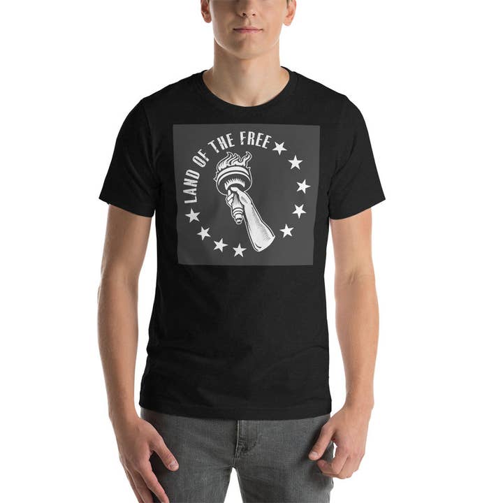 T-shirt unisexe Le Pays de la Liberté pour la vente par Souverista