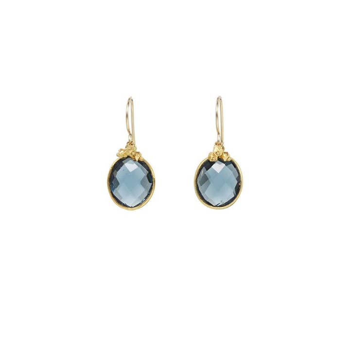 Bezel-Set Drop Earrings for wholesale by Catherine Weitzman
