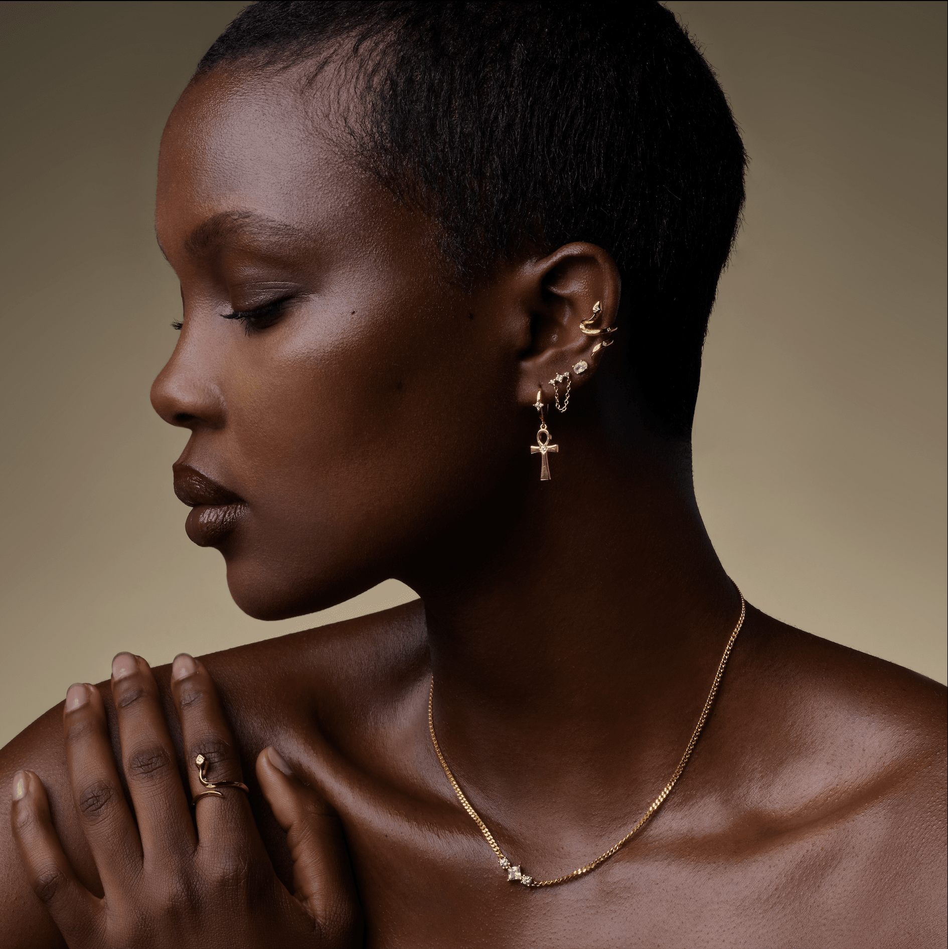 Nébuleuse Bijoux - Vendita all'ingrosso Orecchini singoli - Orecchino bianco Isis4