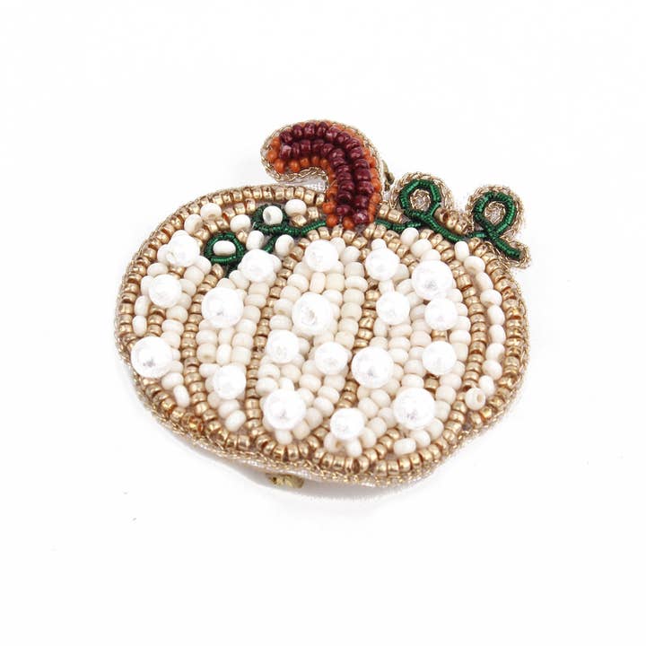My Doris - Wholesale Brooch - WHITE PUMPKIN BROOCH