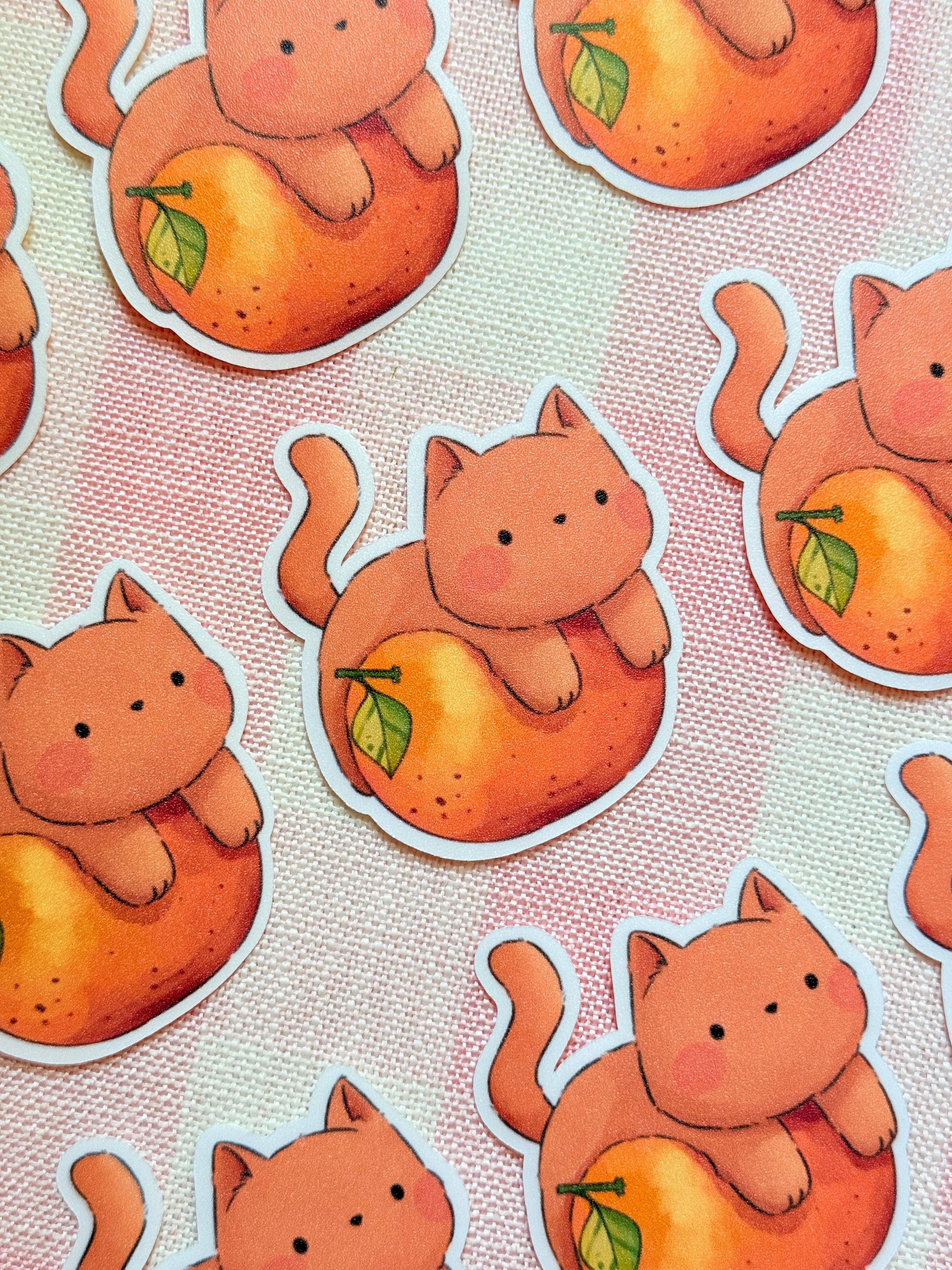 AnnaFloof - Wholesale Sticker - Orange Cats | Vinyl Sticker1