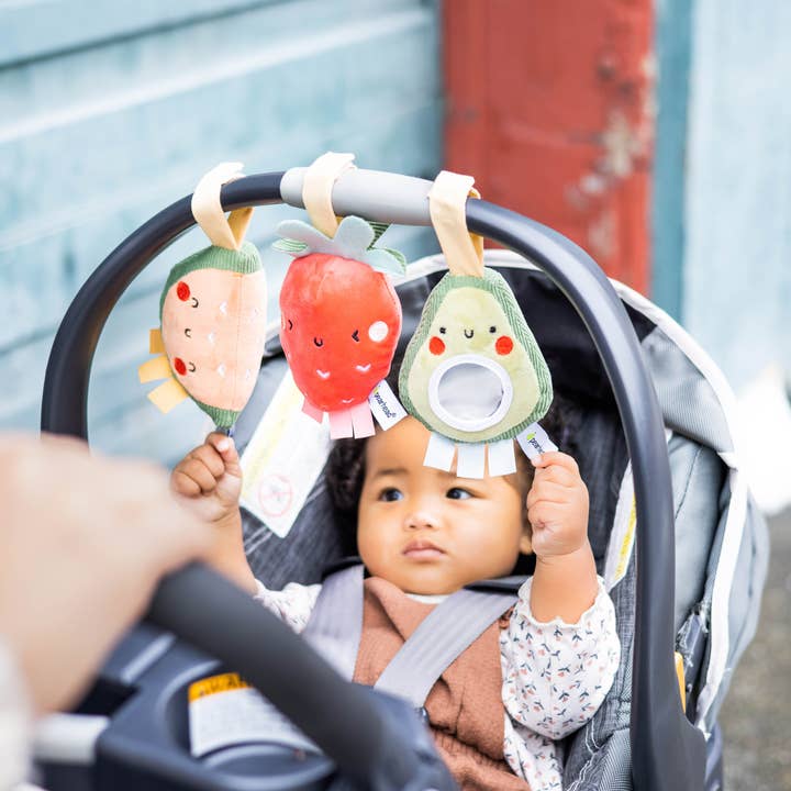 Pearhead - Wholesale Crinkle Tag Toy - Baby - Fruit Stroller Toys, Set of 31