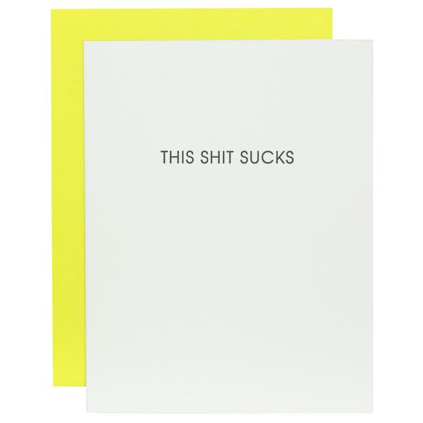 This Shit Sucks - Sympathy + Support - Funny Empathy Card for wholesale by Chez Gagné