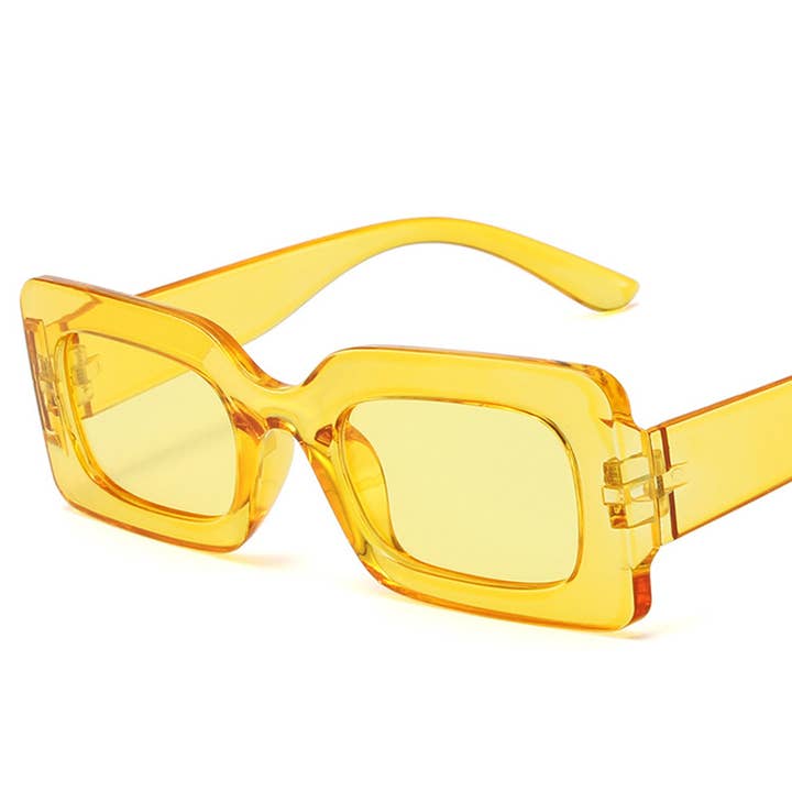 ACCITY - Wholesale Sunglasses - Women's - Trendy Small Square Jelly Sunglasses, Retro Style_CWASG007421