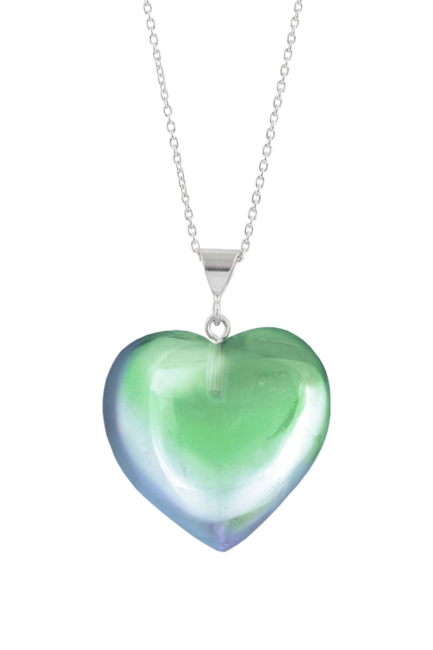 LeightWorks - Wholesale Pendant/Charm Necklace - Large Heart Pendant Sterling Silver Crystal Jewelry Necklace1