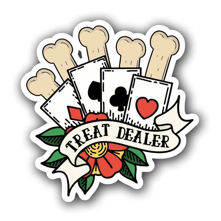 Treat Dealer Sticker for wholesale by Wildside Dog Gear