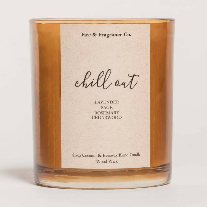 Chill-Out Candle - 8.5oz for wholesale by Fire & Fragrance Co.