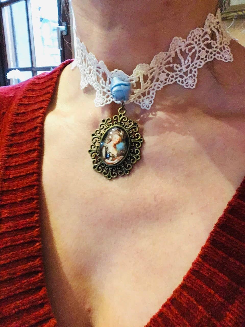 Elysium Pendants – Engroshandel Choker/colliers – Rokoko blondechoker fra 1700-tallet med dronning Marie-Antoinette1