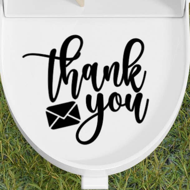 Bedanksticker in de brievenbus voor waardering van de bezorger voor wholesale door The Game Day Family