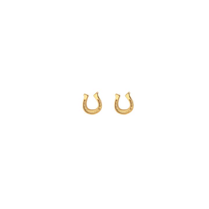 Kris Nations - Wholesale Stud/Post Earrings - Horseshoe Stud Earrings 18K Gold Vermeil | Sterling Silver Nickel Free Hypoallergenic Ships from CA