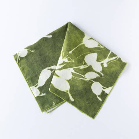 Porto Print in Olive Napkin for wholesale by Goldie Home