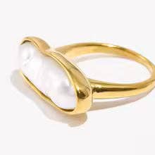 Folie à Trois - Wholesale Cocktail/Statement Ring - La Mer RING1