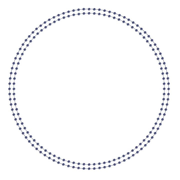 Pearls Navy (Die Cut) Charger (Circle) for wholesale by Altoonastore