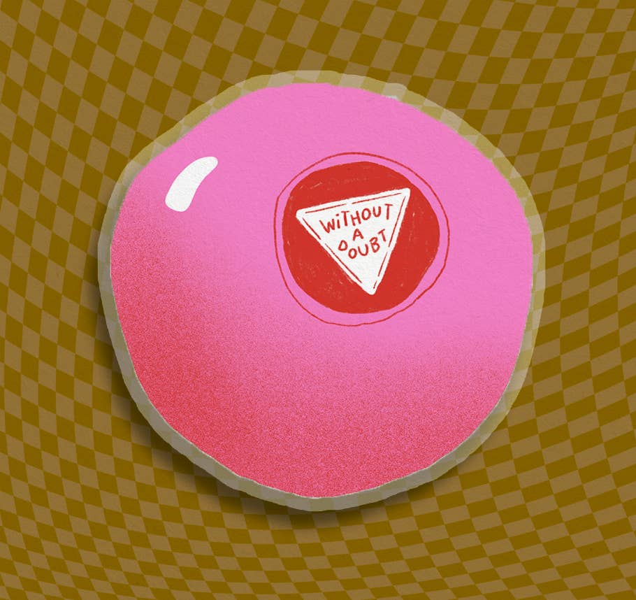 Alex Luciano - Wholesale Sticker - Without a Doubt Magic 8 Ball Vinyl Clear Sticker