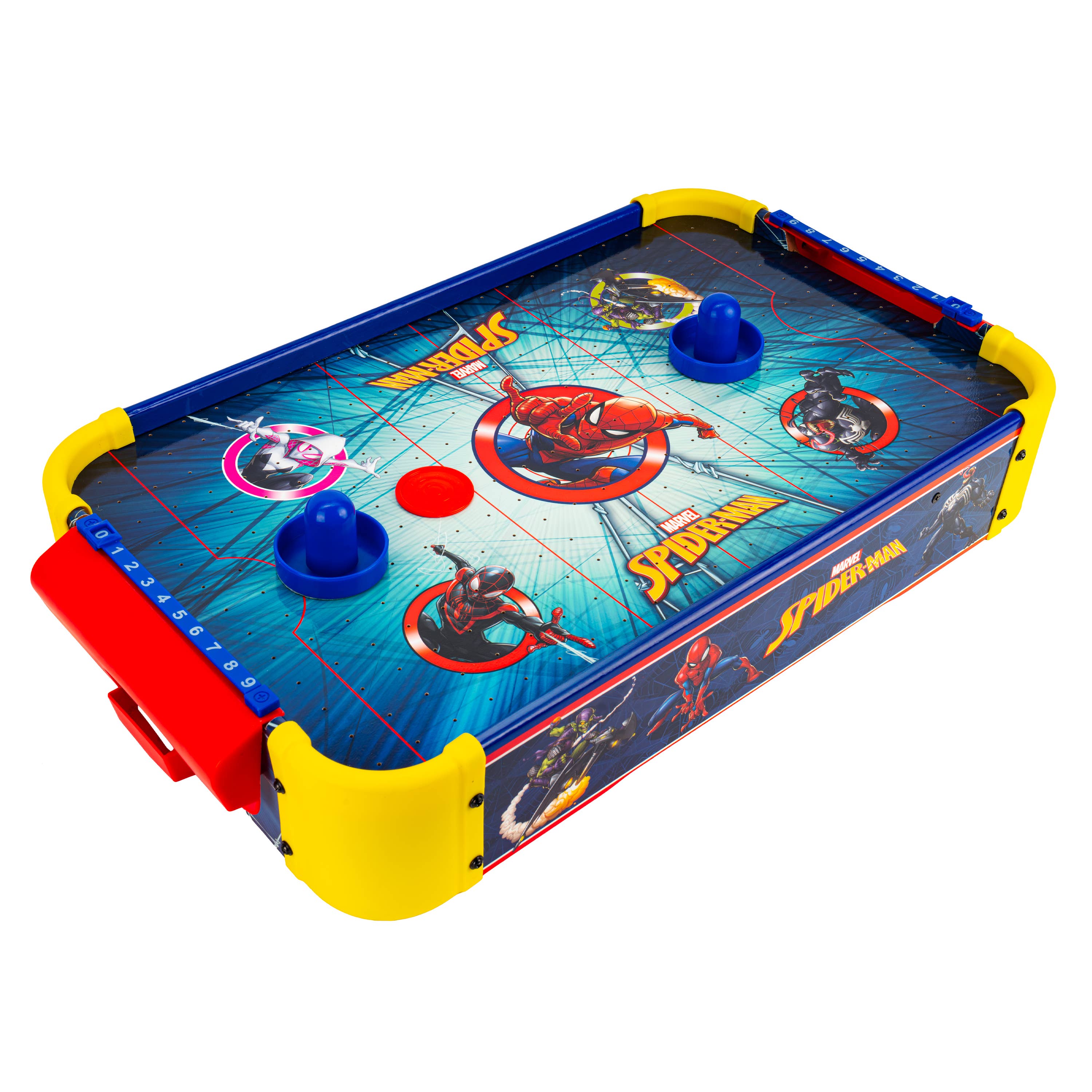 World Tech Toys - Wholesale Sporting Game - Kids & Baby - Marvel Spider-Man Electric Wooden Tabletop Air Hockey 3