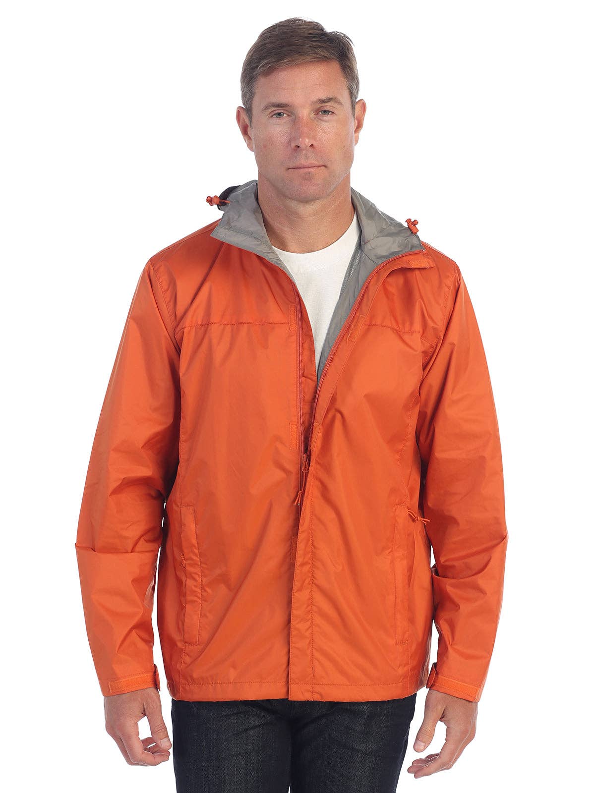 b-one inc - Venta al por mayor Chaqueta - Hombre - Chaqueta impermeable para hombre con capucha y cierre completo GBJA9454