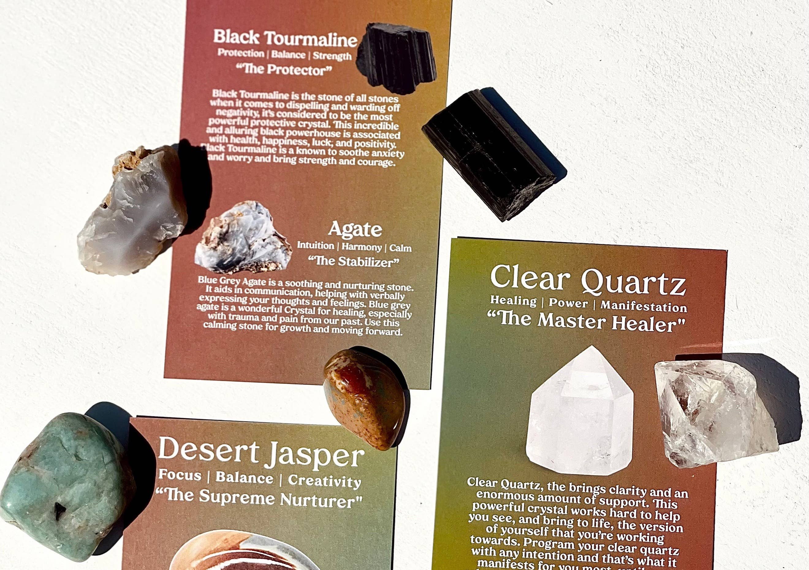 Charley Taylor Art - Wholesale Spiritual Stone/Crystal - Virgo Zodiac Crystal Set6