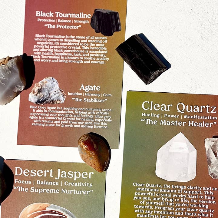 Charley Taylor Art - Wholesale Spiritual Stone/Crystal - Virgo Zodiac Crystal Set6