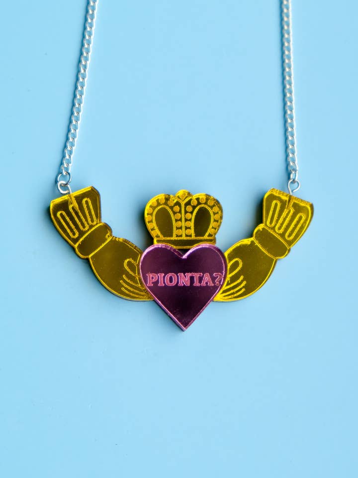 Claddagh Ring Pionta Ketting voor wholesale door Cuteryko