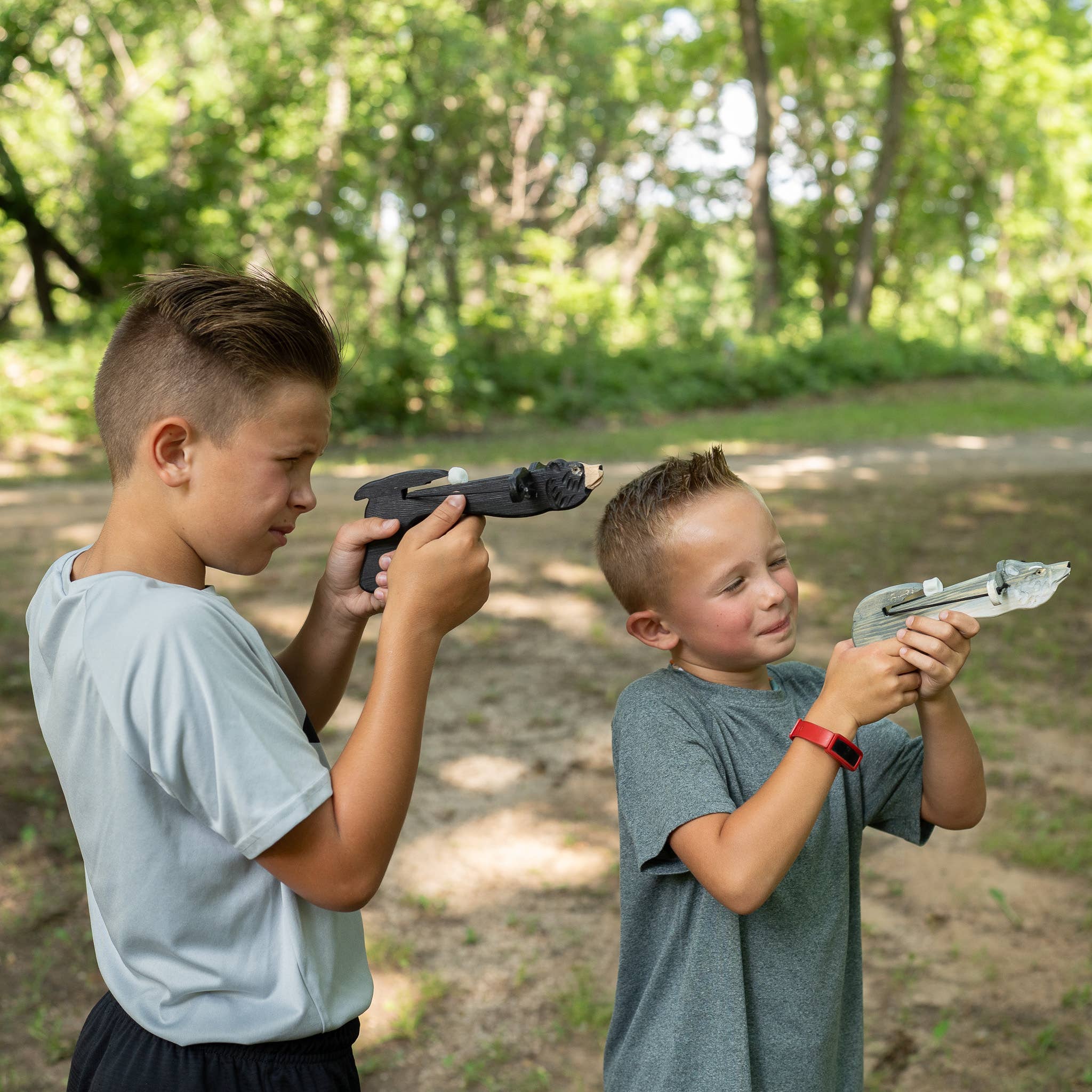 Pawnee Bill’s – Brinquedo de madeira - Crianças por atacado – Atiradores de Marshmallow de Animais4