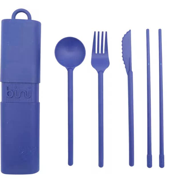 Bini – Engroshandel Skærebestik sæt – Bini Midnight Blue - Genanvendeligt og nomadisk biobaseret bestik5