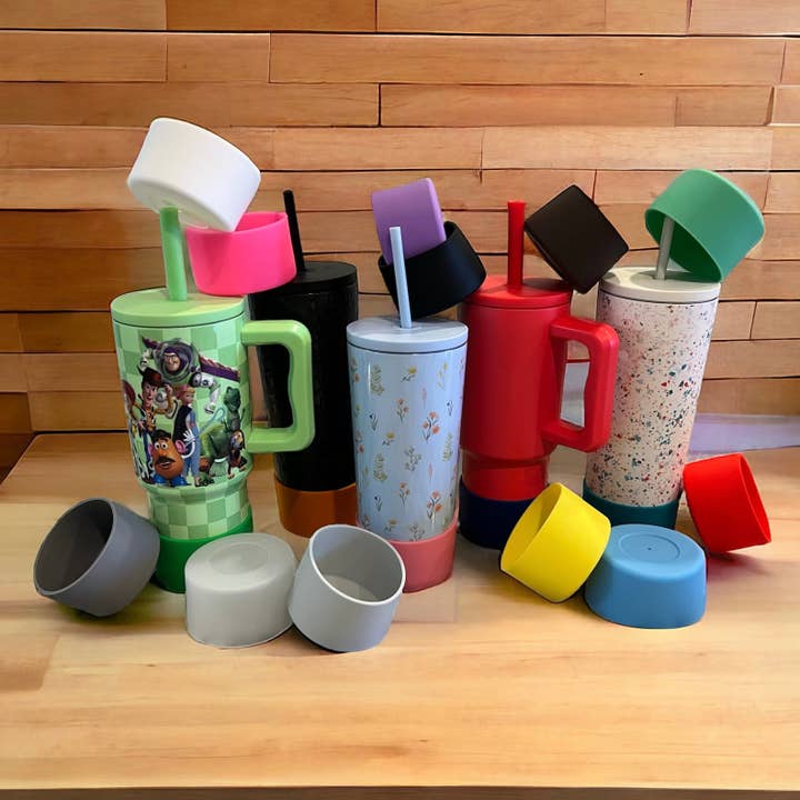 Solid 7.0cm Silicone Tumbler Boot for wholesale by Olive Lane Accessories