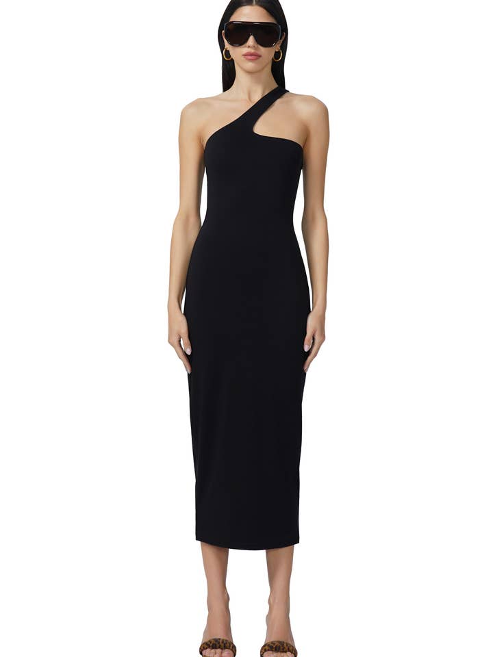 Sloane Midi Dress - Noir for wholesale on Faire