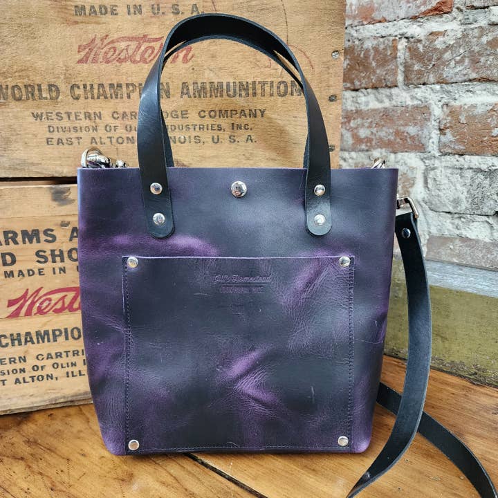 Shorty Tote - Plum for wholesale by Jill's Homestead