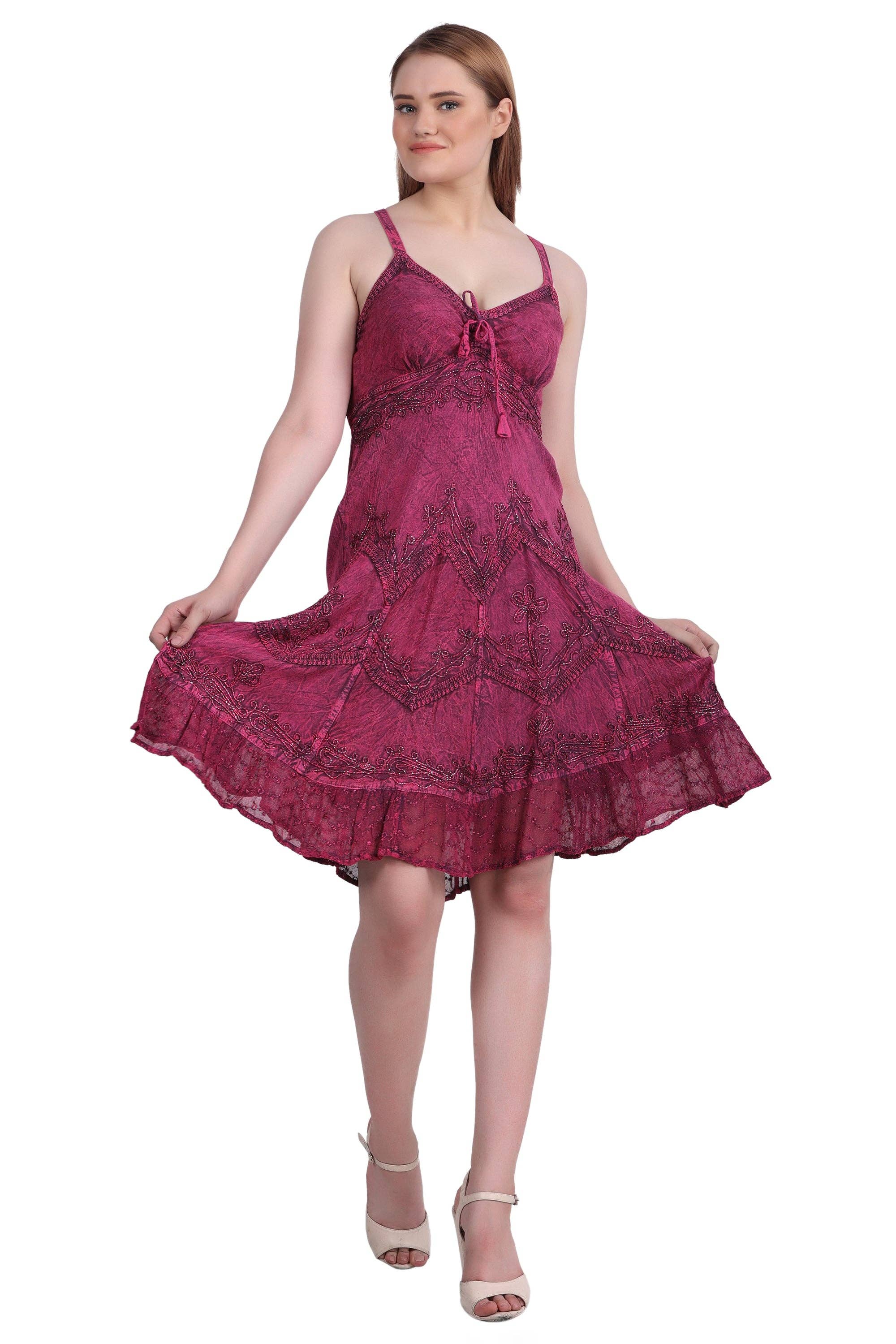 Advance Apparels - Vente Robe – femme - Robe mi-longue délavée à l'acide 130415