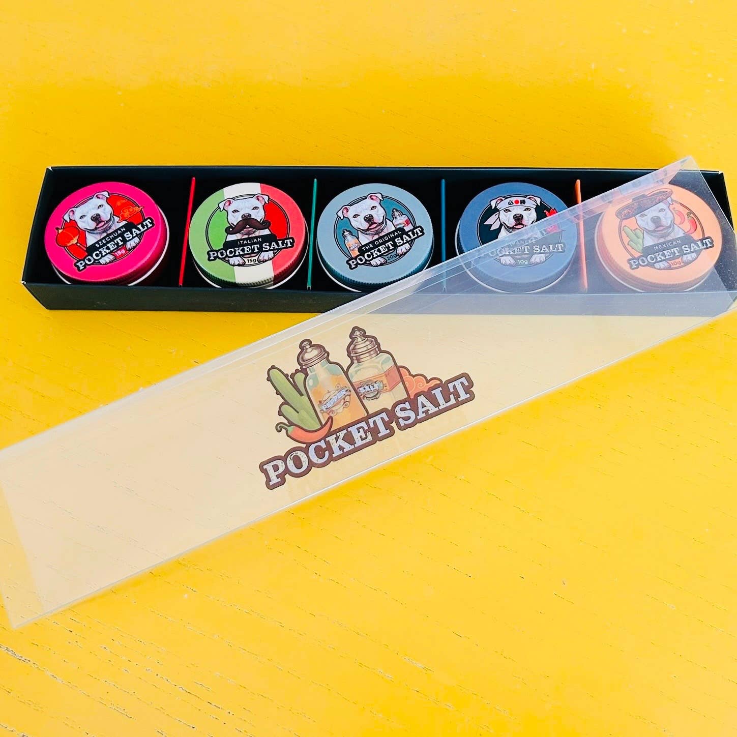 Pocket Salt – wholesale Salt & pepper mix – Pocket Salt Slide Box Set1