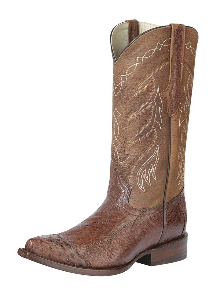 Centenario Cowboy Boot Ostrich Toe Kango Tabaco 125123 for wholesale by J&J WESTERN WEAR