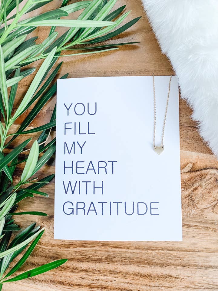 YOU FILL MY HEART WITH GRATITUDE for wholesale by Connections Paper Co.